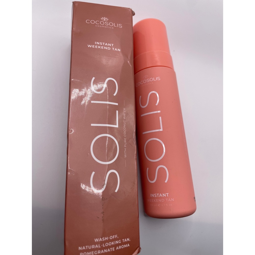 Cocosolis Solis Instant Weekend Tan Foam 200ml 6.7 Fl Oz Natural Glow - Picture 2 of 8